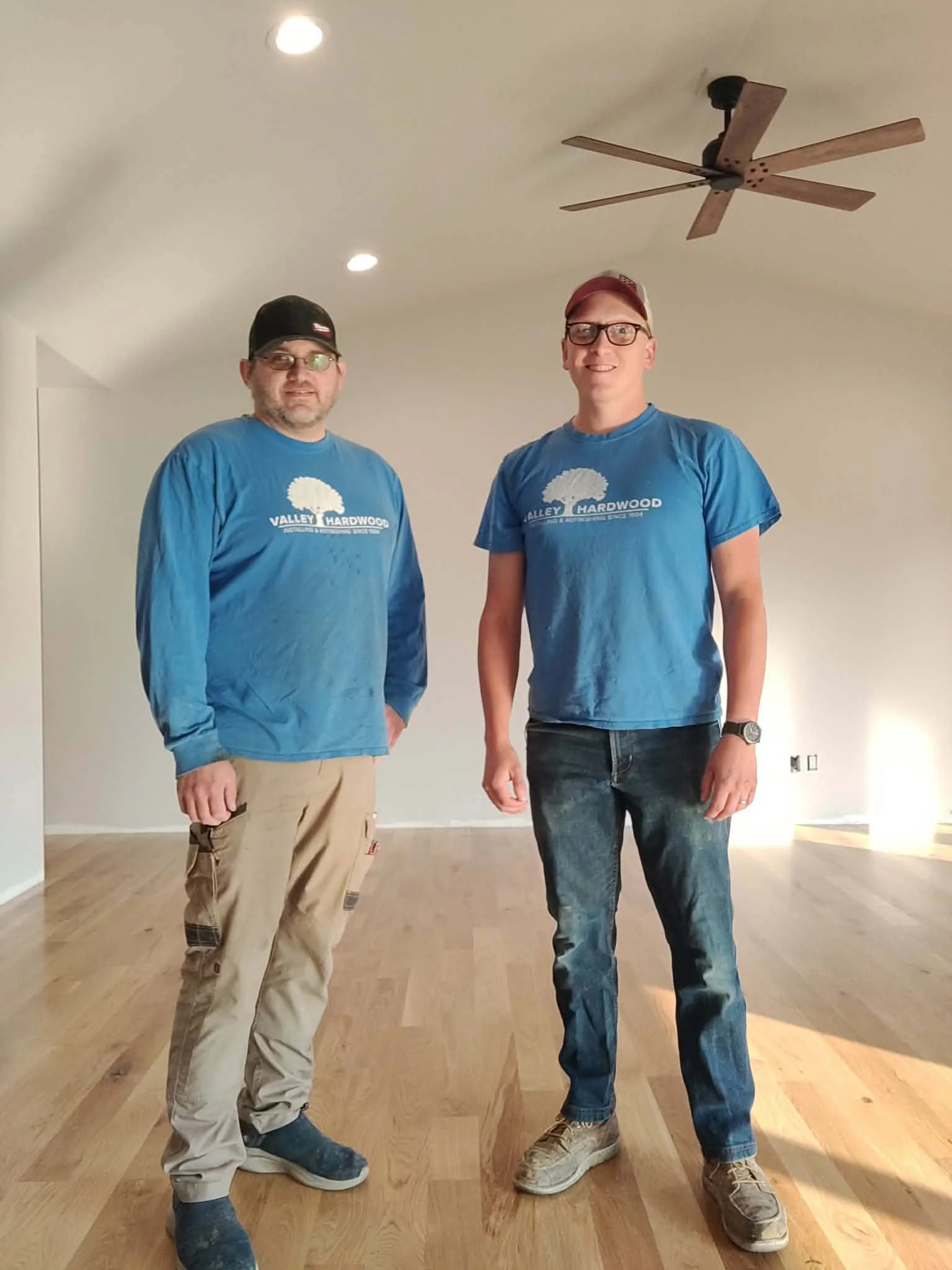 New oak hardwood floor by Valley Hardwood